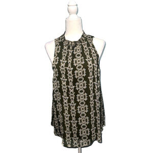 Sonoma Womens L Top Butterflies Casual Interview Office Wear Going Out Chiffon